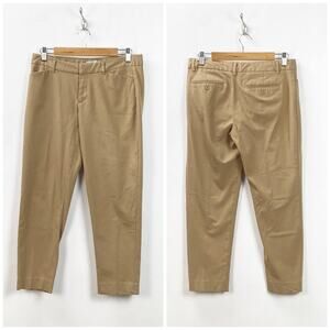 2/$30 Gap 6 Womens Camel Stretch Slim Cropped Pants